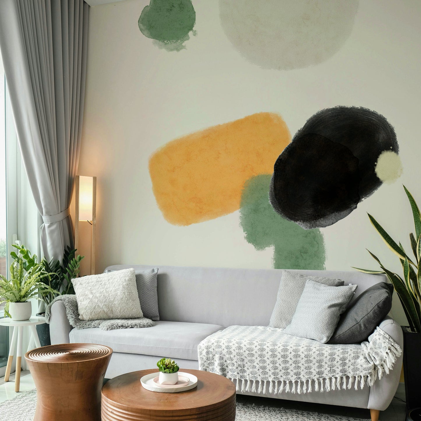 Clam Tone Composition Wall Mural