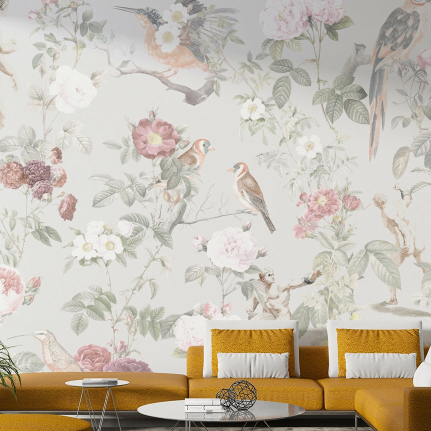 Flowery pattern wallpaper for walls

