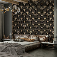 Black base vintage wall design

