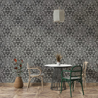 Hand-drawn black and white wallpaper

