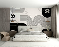 Flowing lines Bold Minimalist Wall Mural

