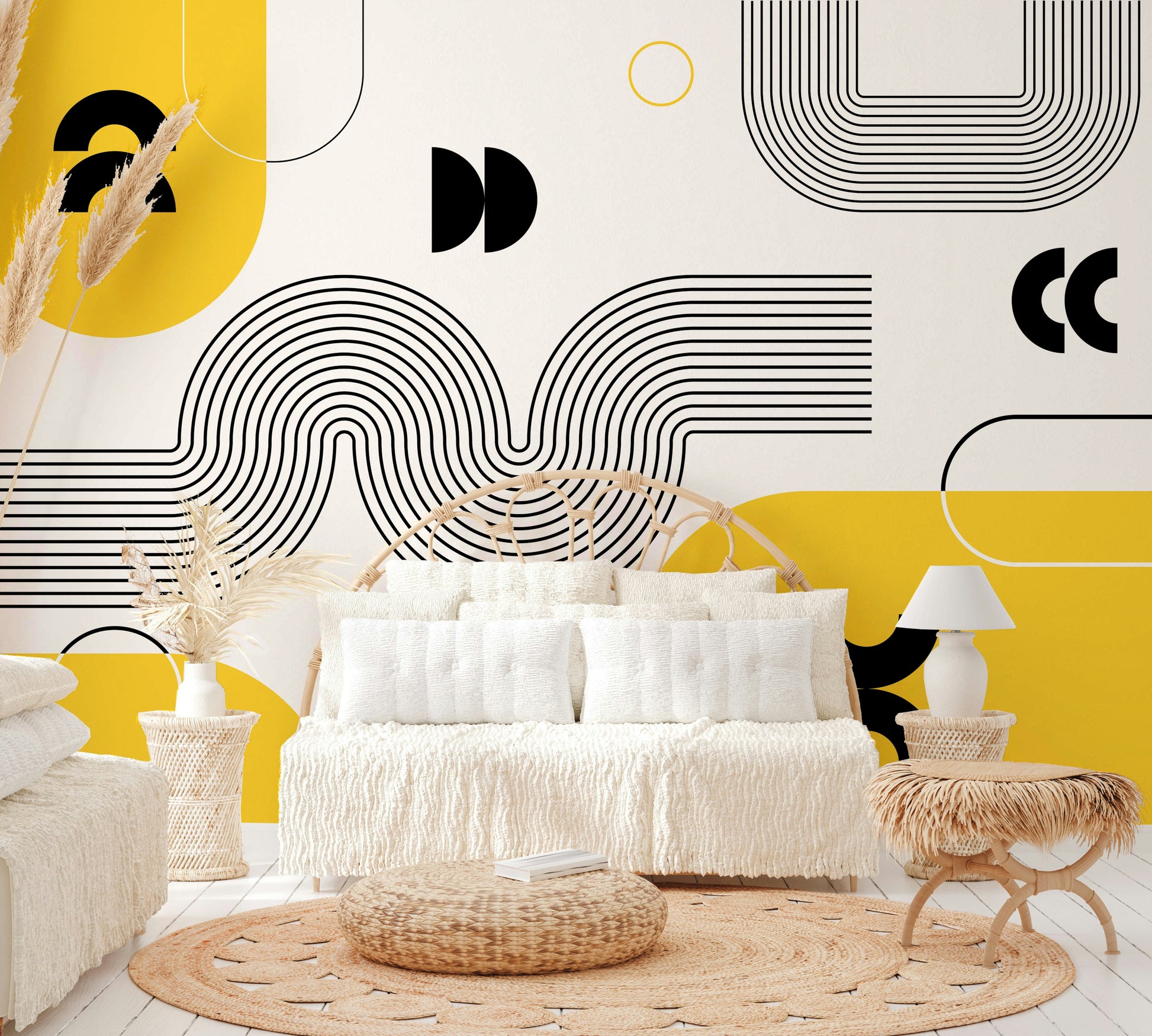 Abstract Modern Bold Retro Wall Art


