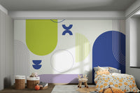 Abstract Bold Geometric Shapes Wall Art

