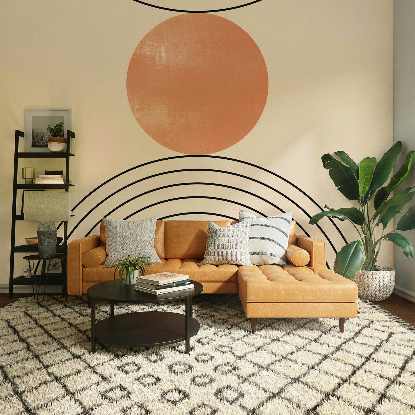 Mid-Century Modern Minimalism Wall Mural