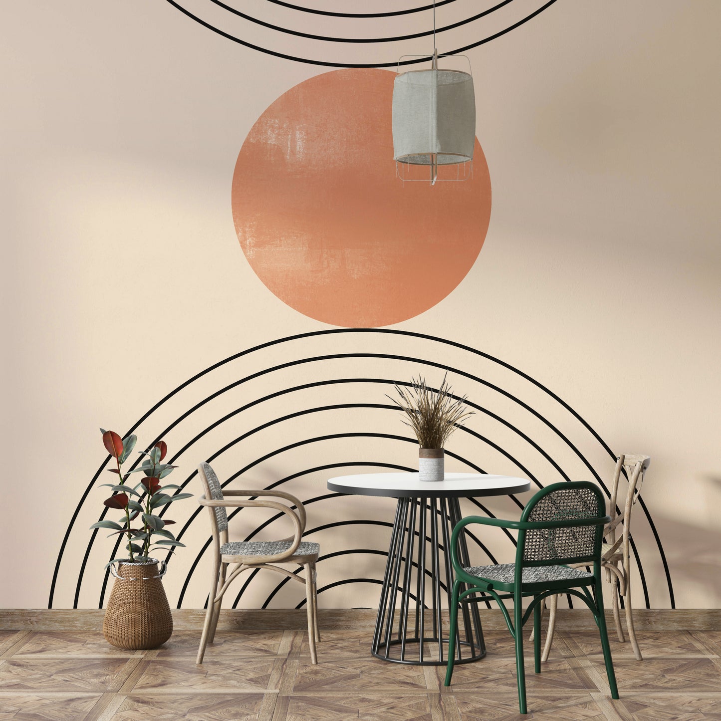 Mid-Century Modern Minimalism Wall Mural