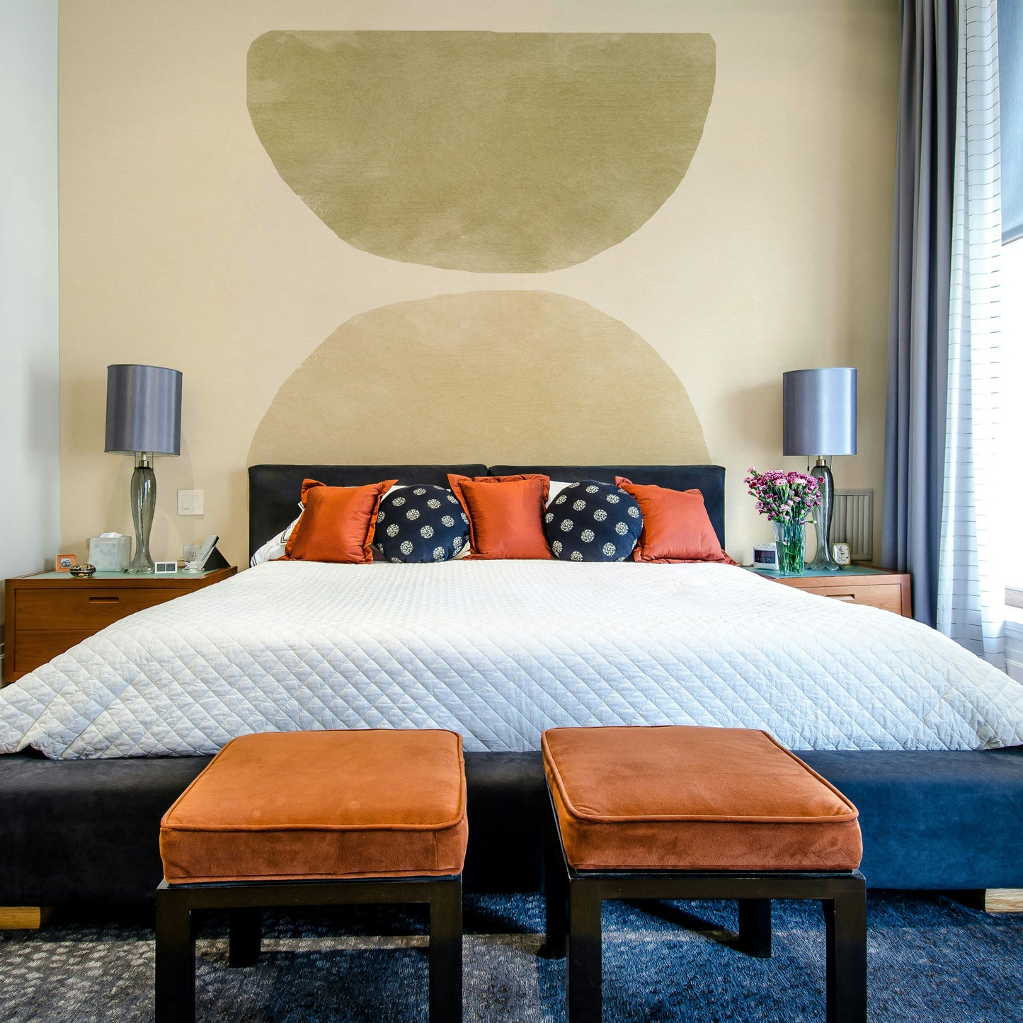 Modern balanced hues wallpaper

