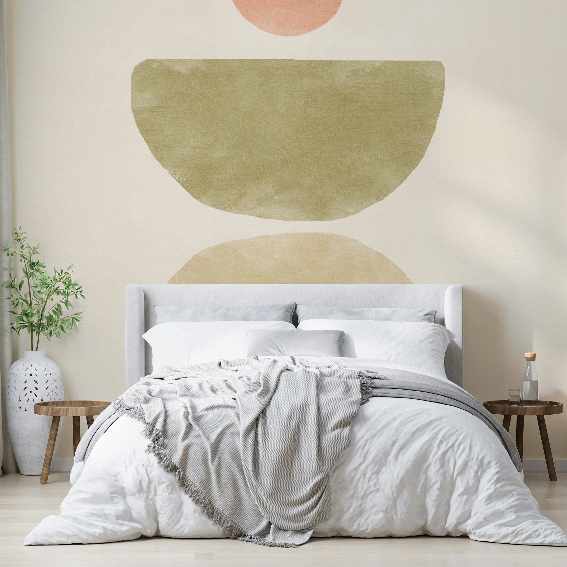 Warm and cool tone mural art

