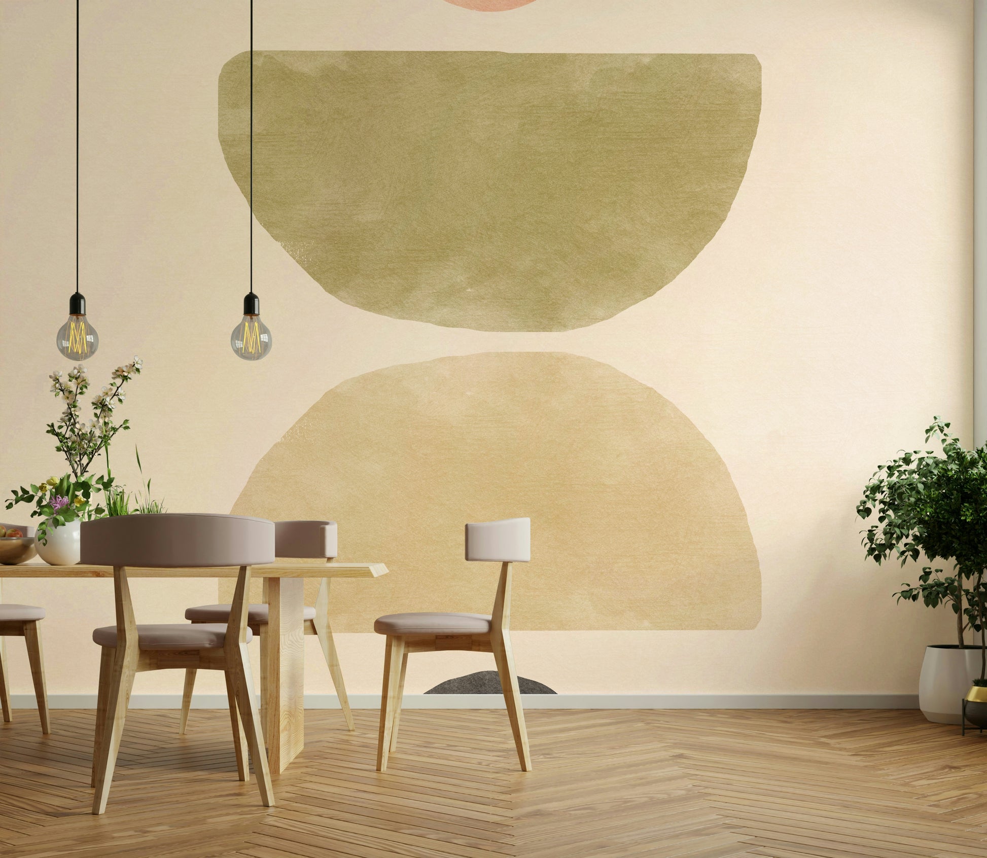 Balanced hues mural wallpaper

