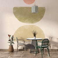 Gradient geometric wall mural

