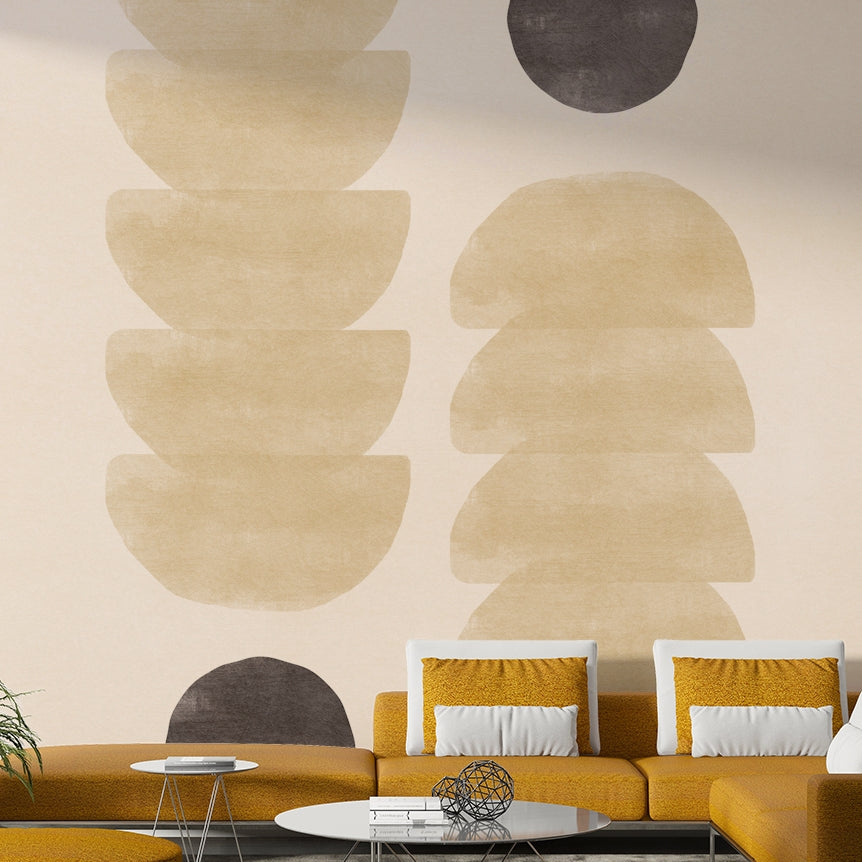 Soft lines wall mural wallpaper

