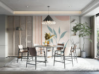 Dreamy rainbow mural for soothing wall decor

