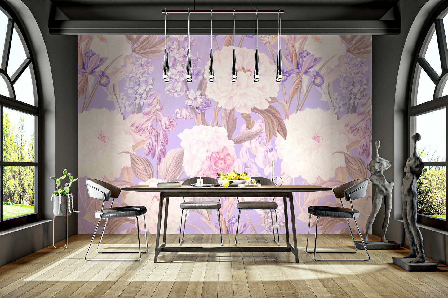 Ixia flower pattern for walls

