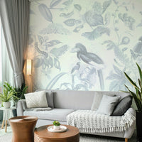 Tropical mural wall design idea

