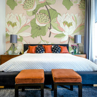 Nymphaea floral wall mural

