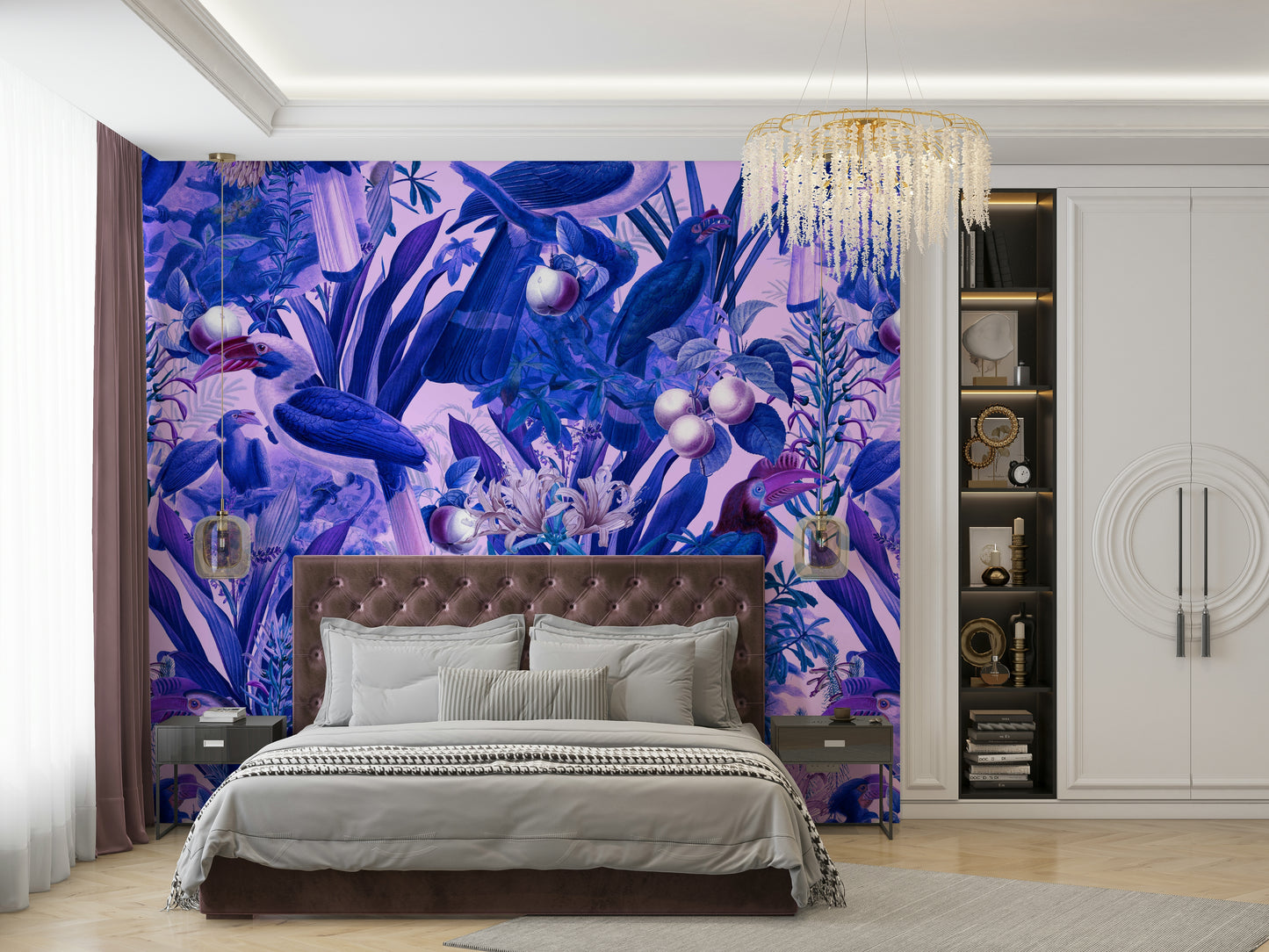 Purple Jungle Wall Mural