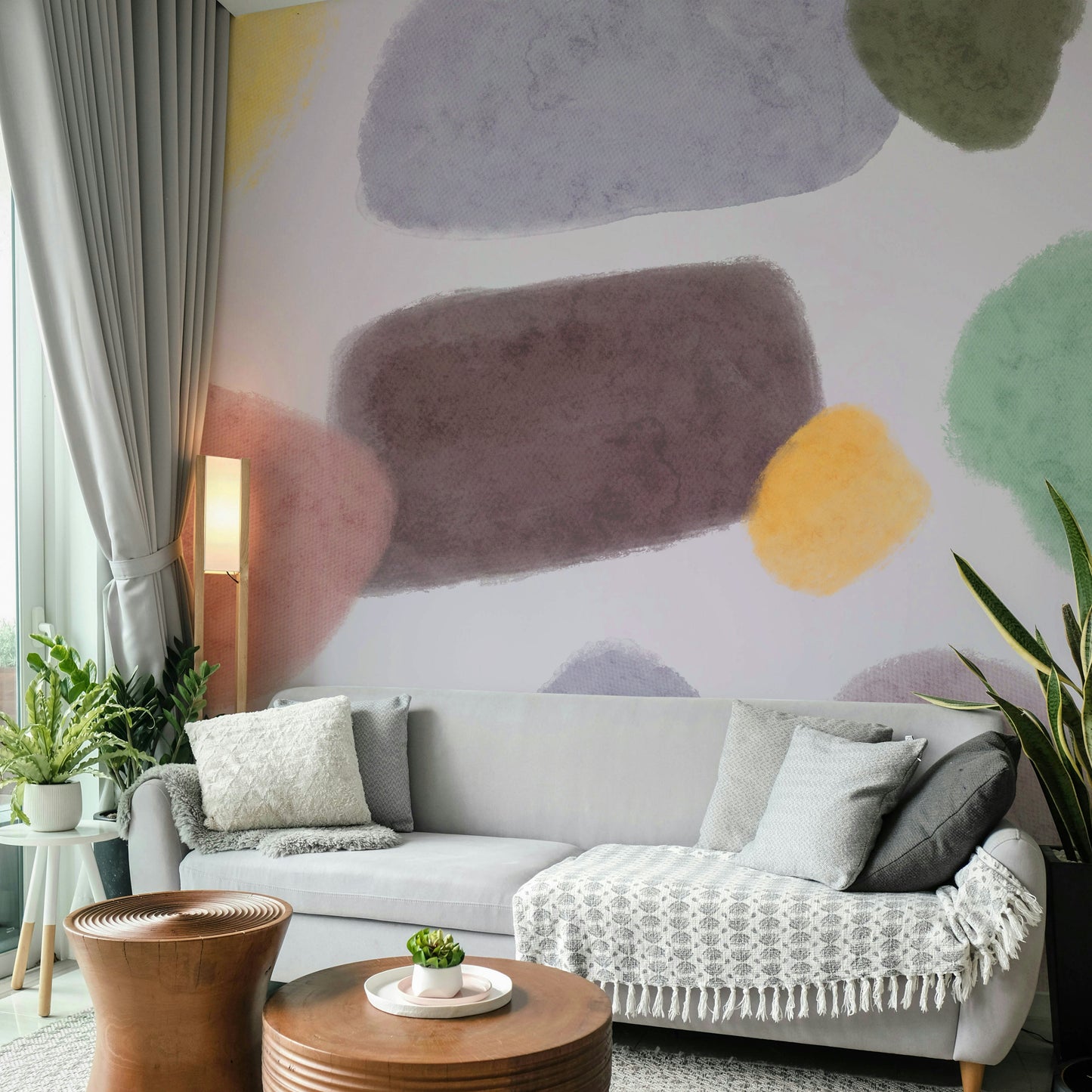 Whimsical Color Blend Wall Mural