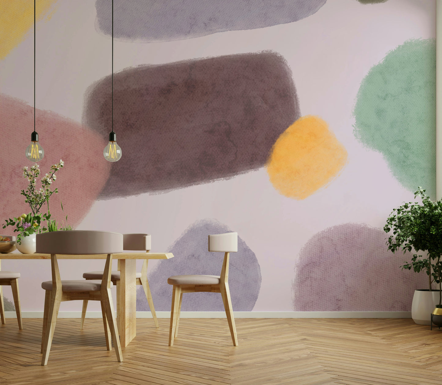 Whimsical Color Blend Wall Mural