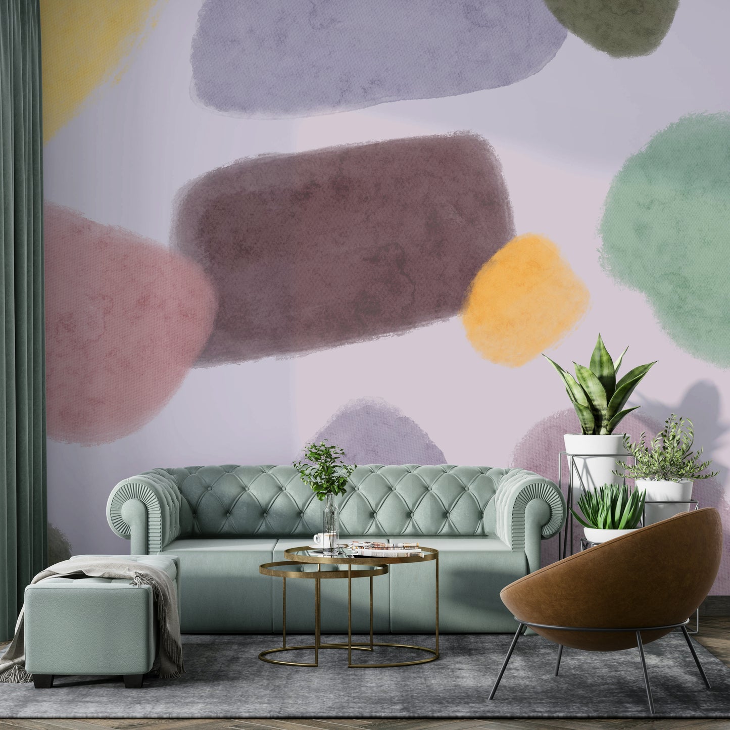 Whimsical Color Blend Wall Mural