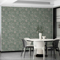 Nature-inspired wallpaper with sea kale design

