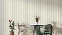Green sunchair stripe wallpaper for fresh interiors

