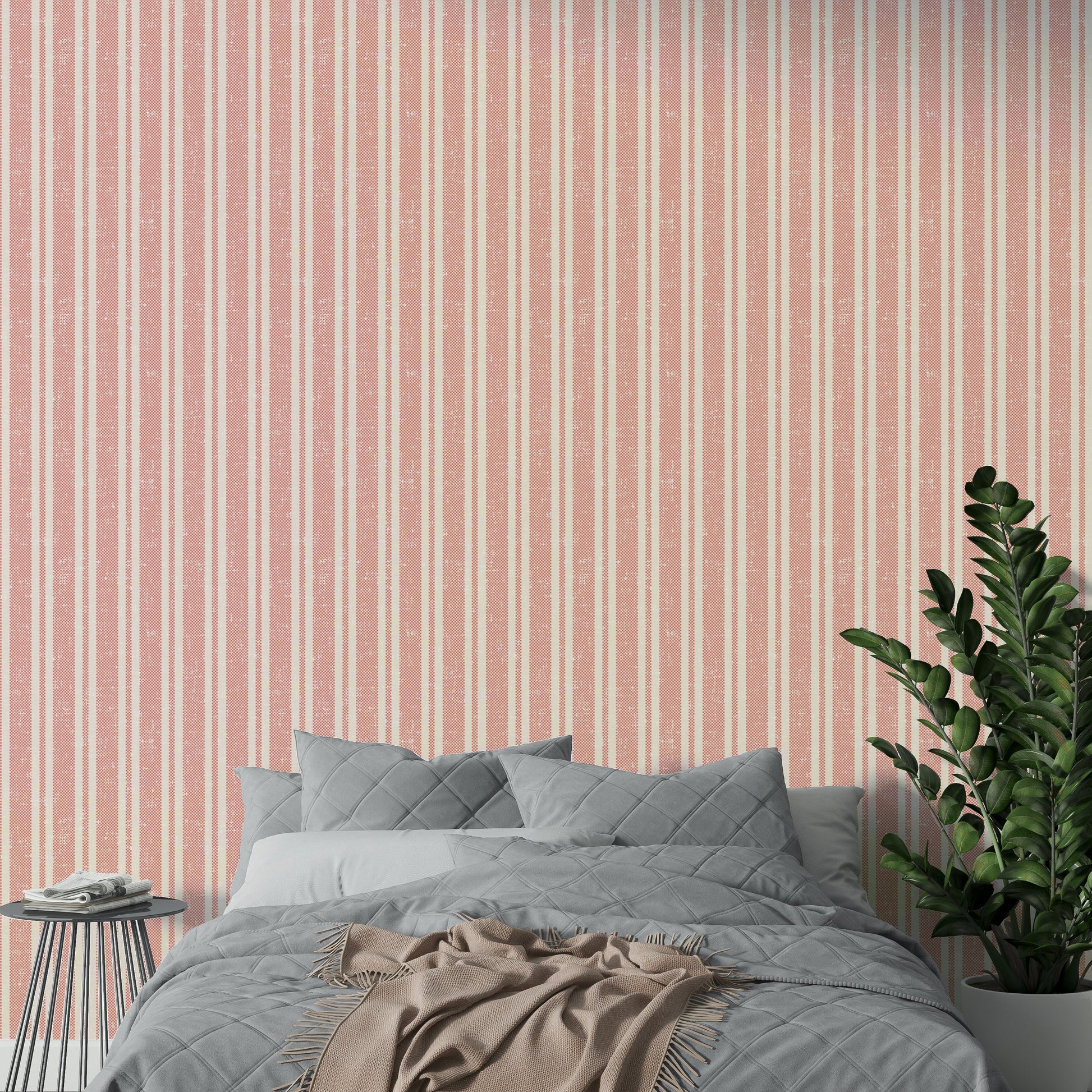 Sunchair-style red wallpaper with summer vibes

