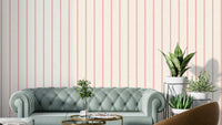 Red tea towel stripe wallpaper pattern

