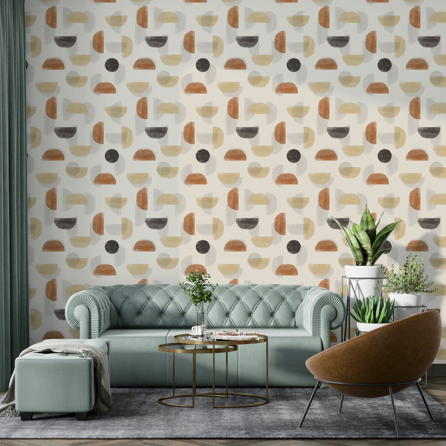 Earthy Hues Abstract Wallpaper⁠