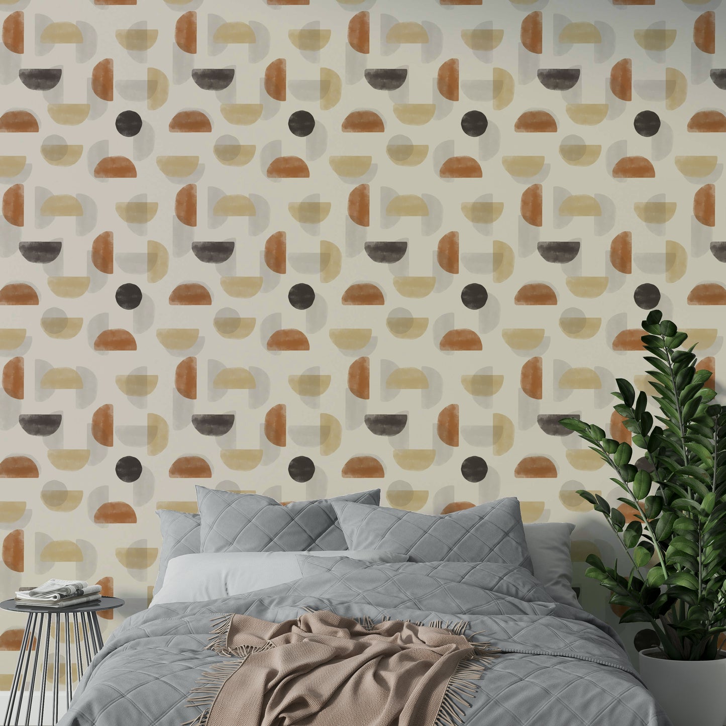 Earthy Hues Abstract Wallpaper⁠