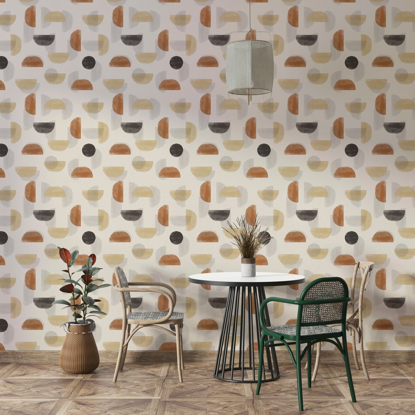 Earthy Hues Abstract Wallpaper⁠