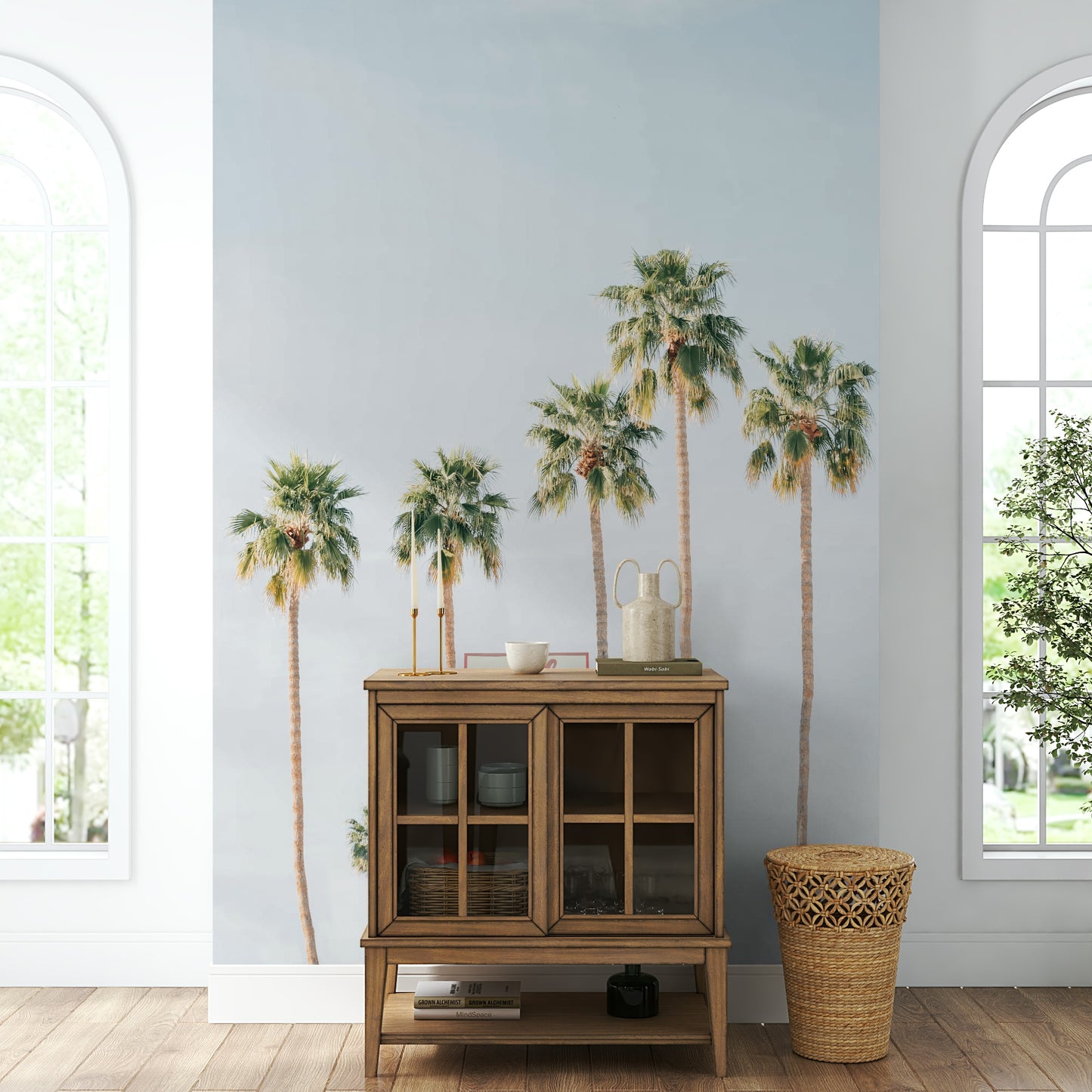 Paradise-inspired mural featuring Aloha vibes

