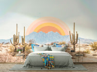 Sunrise wall art featuring Sonoran Desert colors

