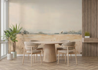 Golden August wallpaper mural for serene décor

