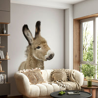 Gentle baby donkey artwork for cozy interiors

