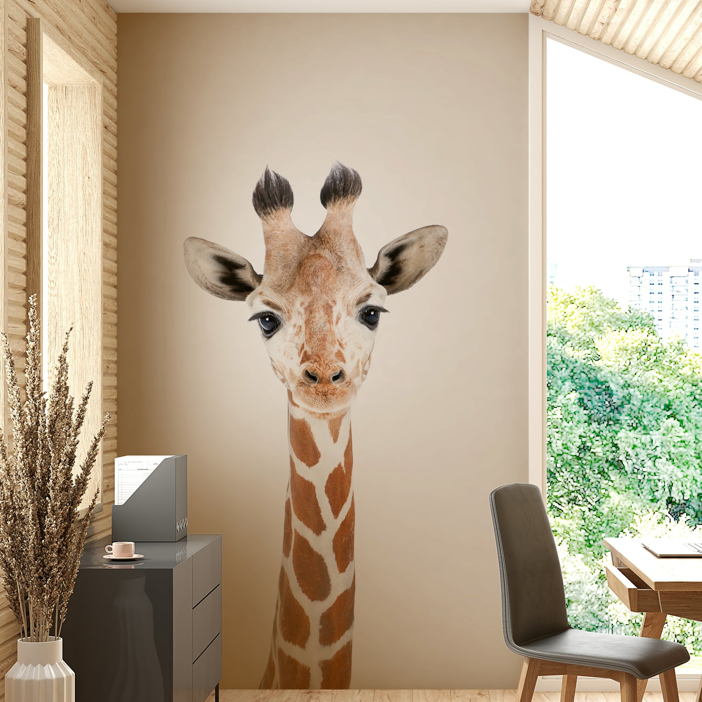 Baby Giraffe Wall Mural