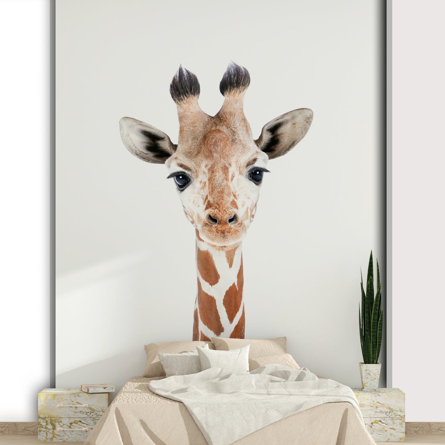 Baby Giraffe Wall Mural