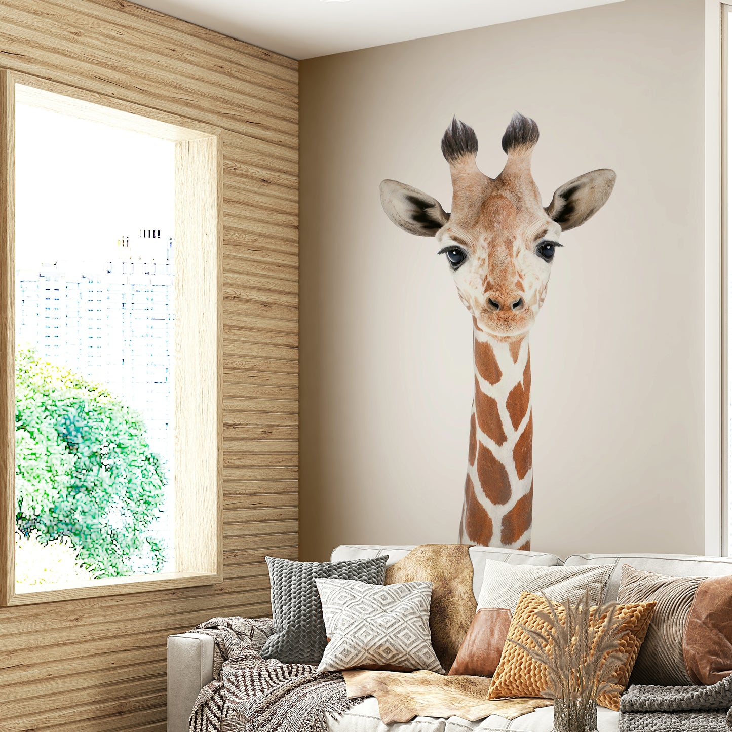 Baby Giraffe Wall Mural