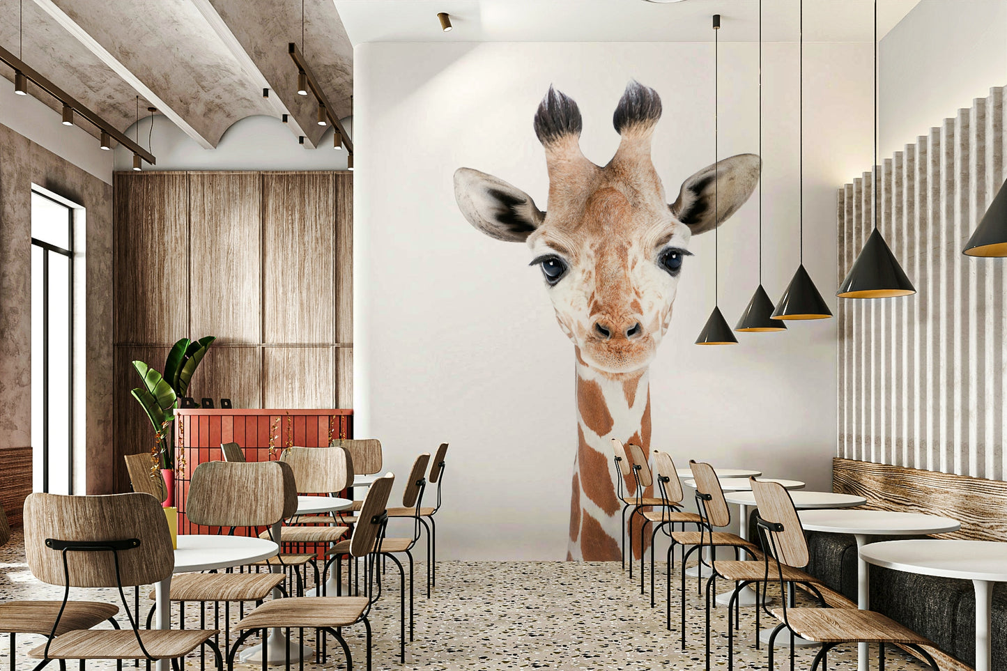 Baby Giraffe Wall Mural