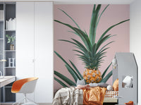 Adorable fruit-themed mural with baby pineapple

