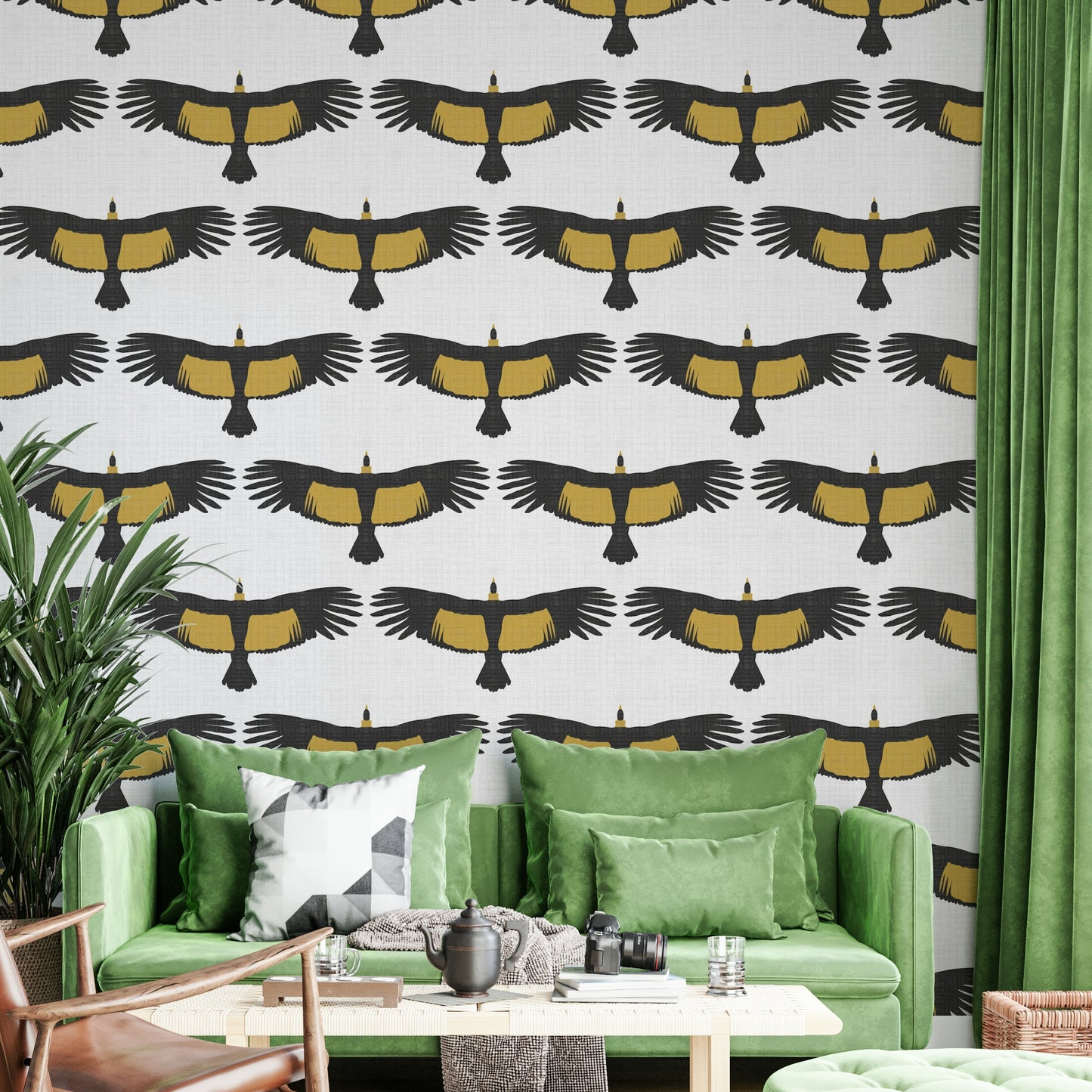 Light wallpaper featuring majestic Andean condors

