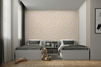 Lighthearted wallpaper design with bananas in motion

