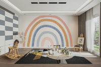 Multicolored rainbow pattern for modern home décor

