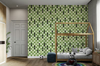 Chess set on grassy field wallpaper for bold walls

