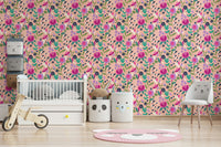 White paper flower wall mural for chic interiors

