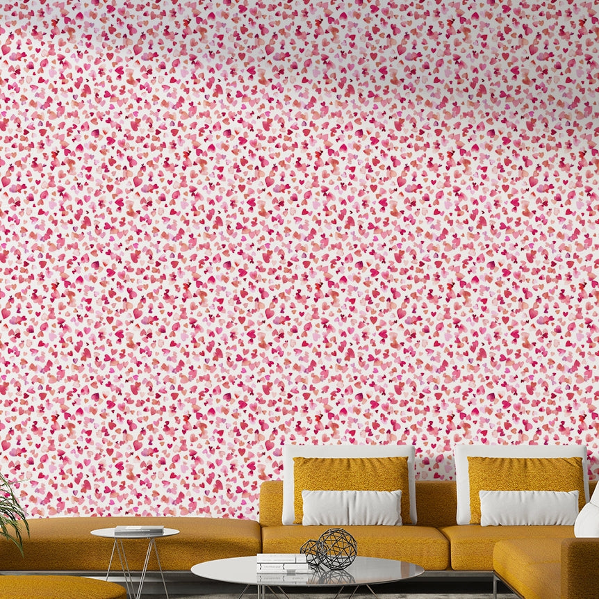 Love-inspired heart wallpaper for cozy interiors

