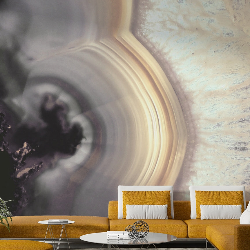 Beige and cream stone wallpaper

