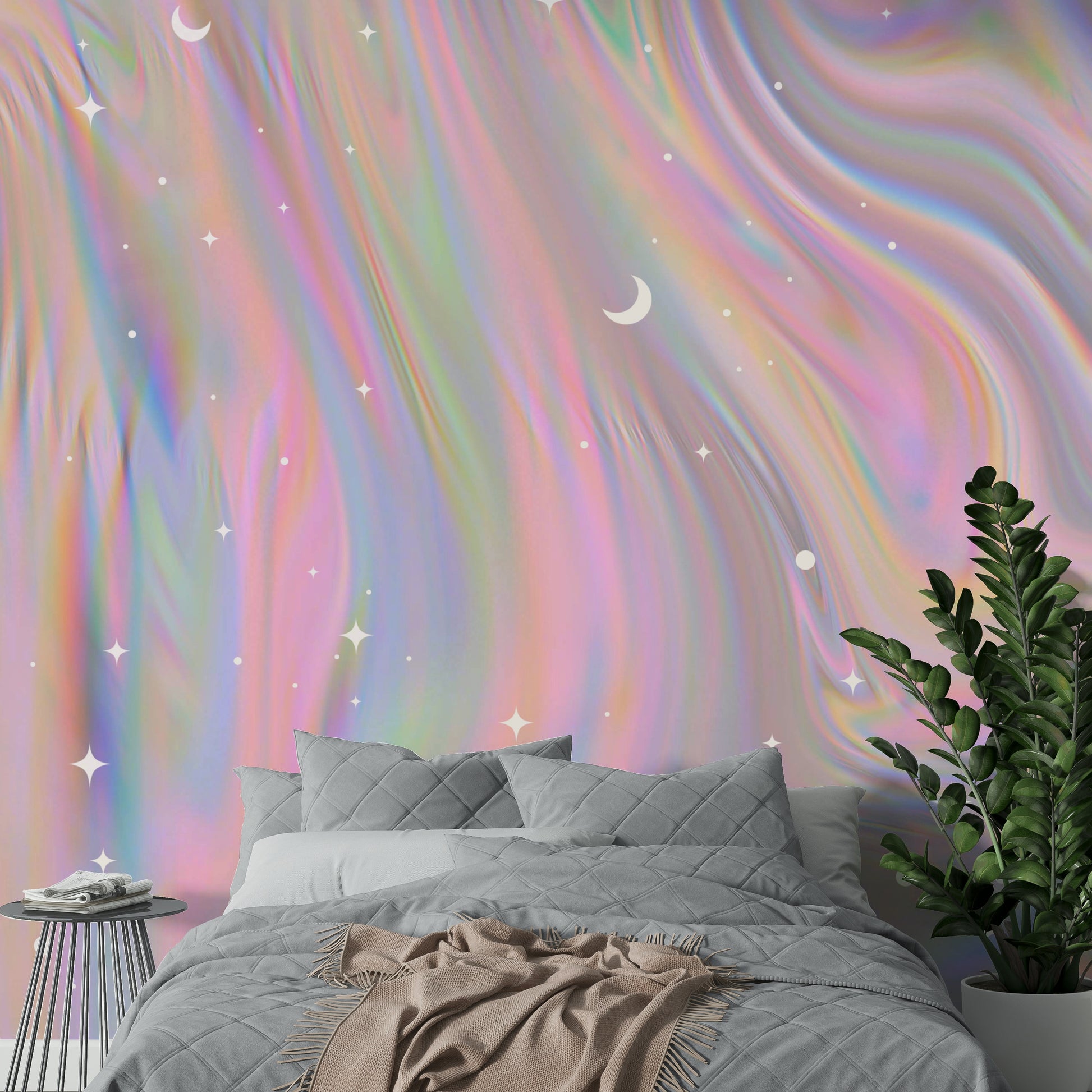 Shimmer swirl wall mural

