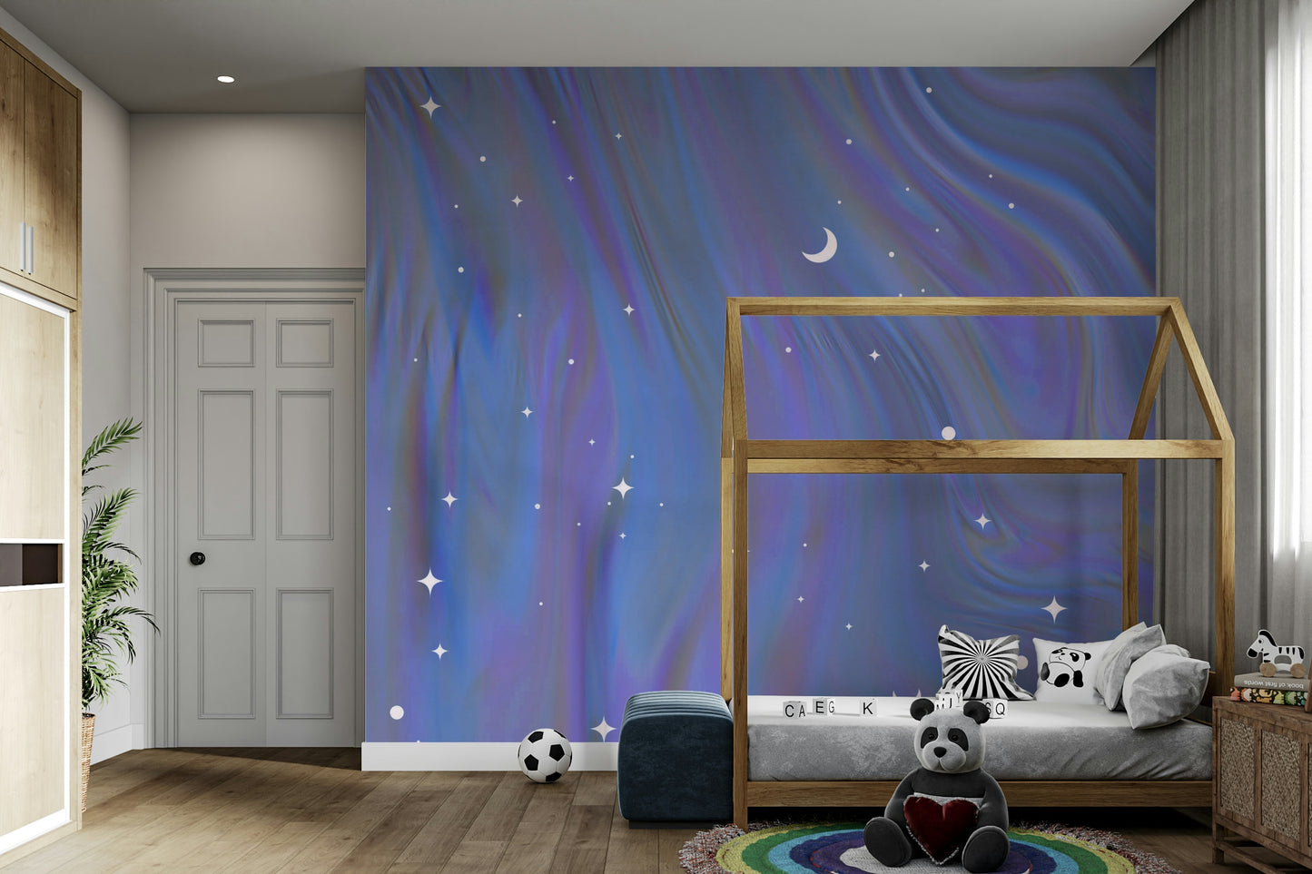 Dreamy galaxy wall mural

