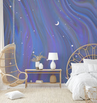 Marble swirl night mural

