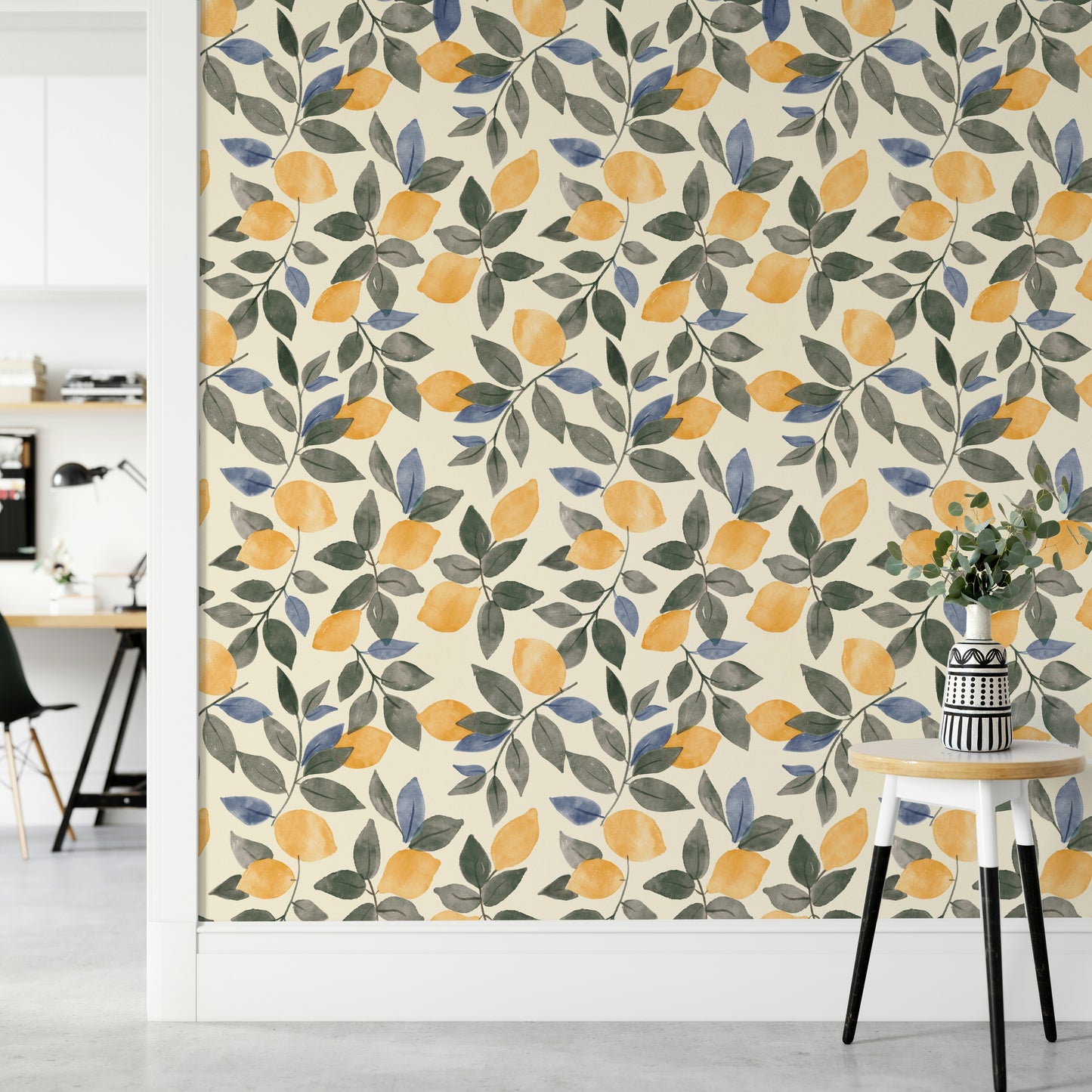 Soft color lemon wallpaper

