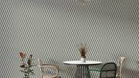 Grey hexagon illusion wallpaper with 3D effect

